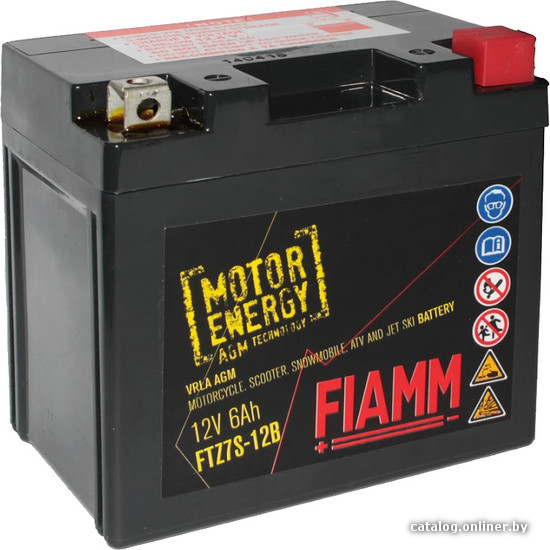 

Мотоциклетный аккумулятор FIAMM FTZ7S-12B (6 А·ч)
