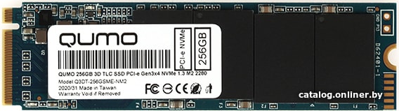 

SSD QUMO Novation M2 NVMe 256GB Q3DT-256GSME-NM2