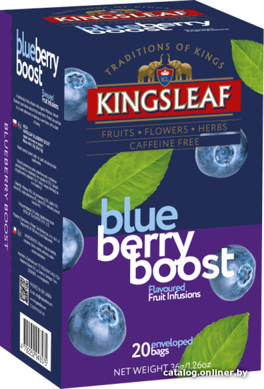 

Фруктовый чай Kings Leaf Фруктовое Вдохновение. Черничный взрыв 20 шт