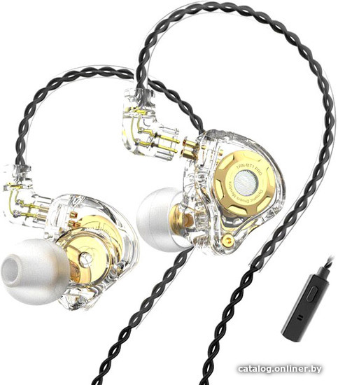 

Наушники TRN MT1 Pro (прозрачный, с микрофоном)