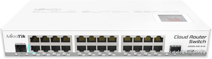 

Управляемый коммутатор 3-го уровня Mikrotik Cloud Router Switch CRS125-24G-1S-IN
