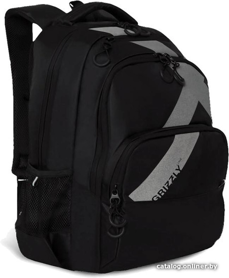 

Школьный рюкзак Grizzly RU-030-11 (черный/серый)