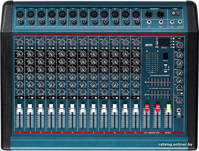 

Микшерный пульт PSSound PMX-MK1200USB