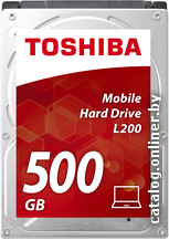 

Жесткий диск Toshiba L200 Slim 500GB [HDWK105UZSVA]