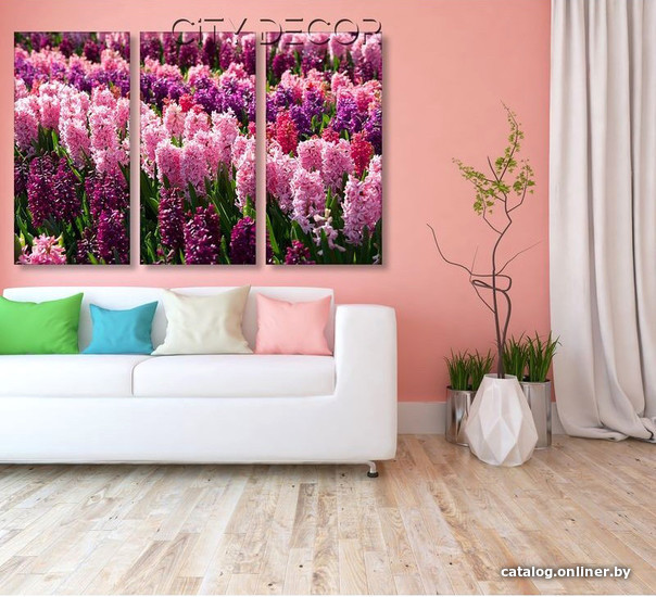 

Модульная картина Citydecor Цветы/Растения 7.98 75x117 см