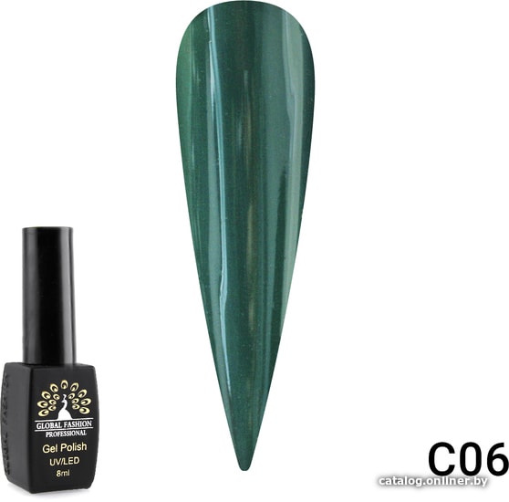 

Гель-лак Global Fashion Black Elite серии C (тон C06) 8 мл