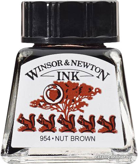 

Тушь художественная Winsor & Newton 1005441 (14 мл, орехово-коричневый)