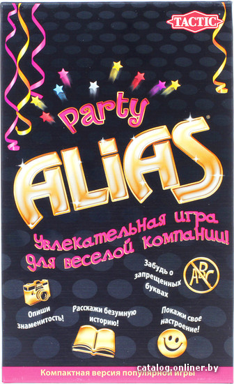 

Настольная игра Tactic Party Alias Скажи иначе. Компактная версия 01934