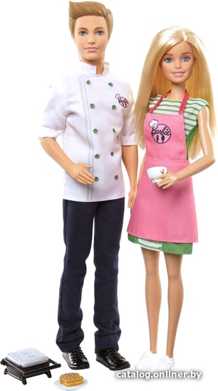 

Кукла Barbie Ken and Barbie Doll Playset Cafe Chef FHP64