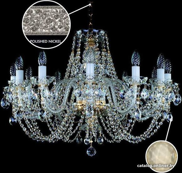 

Подвесная люстра ArtGlass Andula X. Short - Arms 280 Nickel Ce - 8007