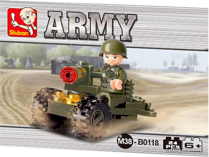 

Конструктор Sluban Армия M38-B0118 Противотанковая пушка