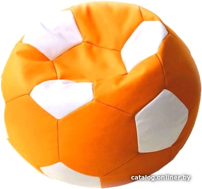 

Кресло-мешок Мама рада! Мяч экокожа (оранжевый/белый, L, smart balls)