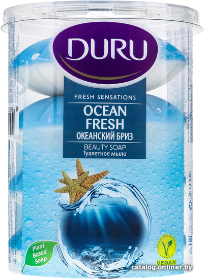 

Duru Мыло туалетное Fresh Sensation Океанский бриз 4х100 г