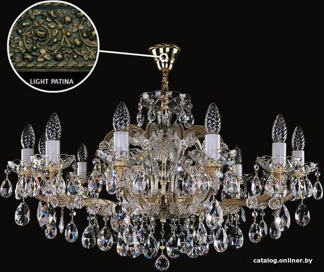 

Подвесная люстра ArtGlass Maria Terezia 24 Light Patina Sp - Va-Pe