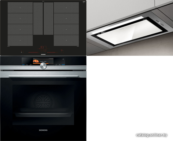 

Комплект встраиваемой техники Siemens HS658GXS7 + EX801LYC1E + Elica Hidden 2.0 IXGL/A/90