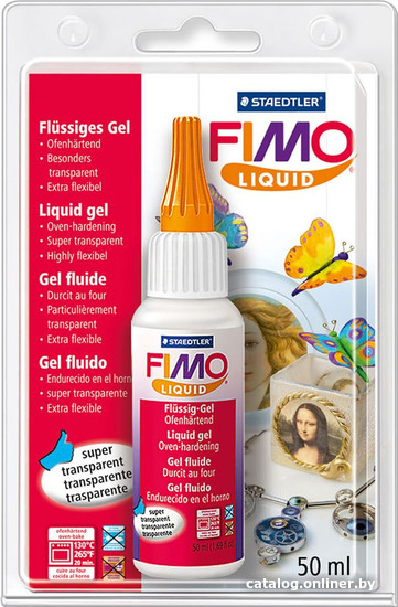 

Гель художественный Fimo Liquid декоративный 8050-00 BK (50 мл)