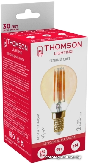 

Светодиодная лампочка Thomson Filament Globe TH-B2123