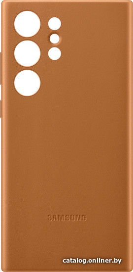 

Чехол для телефона Samsung Leather Case S23 Ultra (песочно-бежевый)