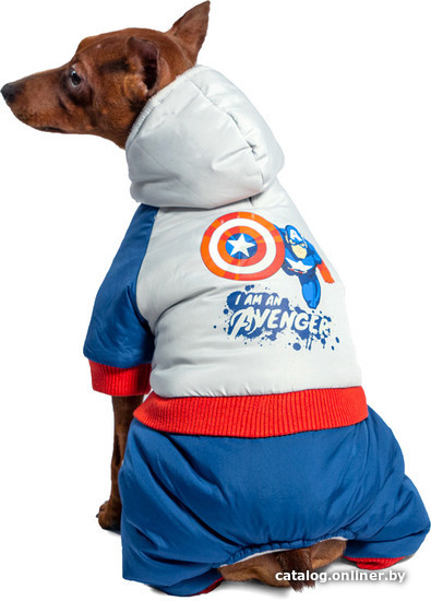 

Комбинезон для животных Triol Disney Marvel Капитан Америка 12211391 (S, синий/серый)