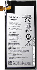 

Аккумулятор для телефона Копия Alcatel TLP025C1
