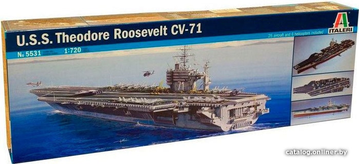 

Сборная модель Italeri 5531 Американский авианосец U.S.S. Roosevelt CVN-71