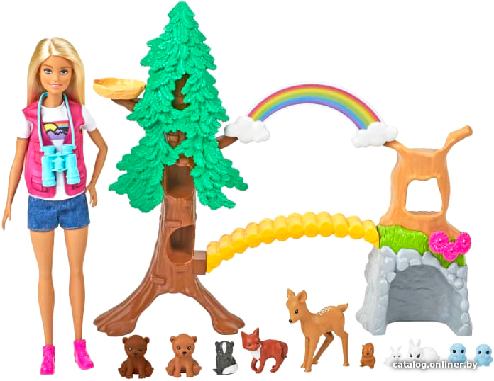 

Кукла Barbie Исследователь дикой природы с животными GTN60