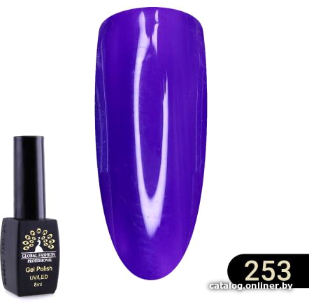 

Гель-лак Global Fashion Black Elite (тон 253) 8 мл