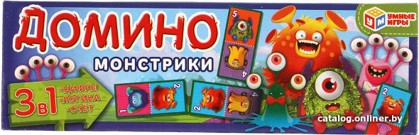 

Развивающая игра Умные игры Домино Монстрики 4680107907868