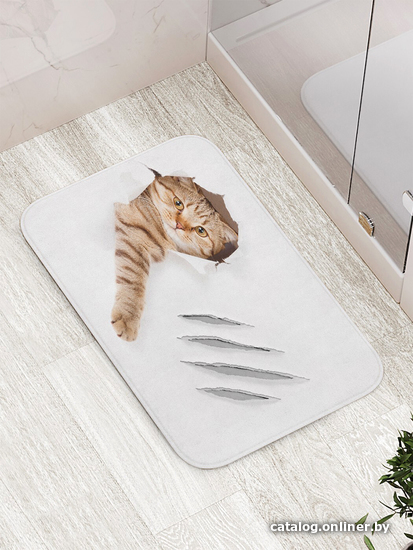 

Коврик для ванной JoyArty Кот с царапиной bath_31202