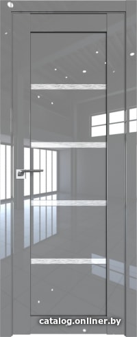 

Межкомнатная дверь ProfilDoors 2.09L 80x200 (грей люкс, стекло дождь белый)
