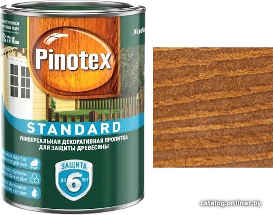 

Пропитка Pinotex Standard (ореховое дерево, 9 л)
