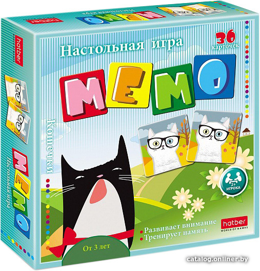 

Детская настольная игра Hatber Мемо. Кошечки 36ИнМ_26503