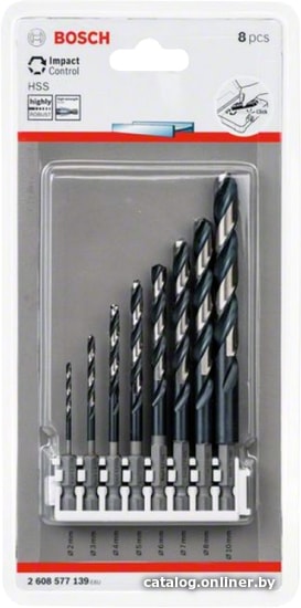 

Набор оснастки Bosch 2608577139 (8 предметов)