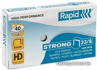 

Скобы канцелярские Rapid скобы Rapid Strong 23/8 1M R:Staples 23/8mm 1M G Strong