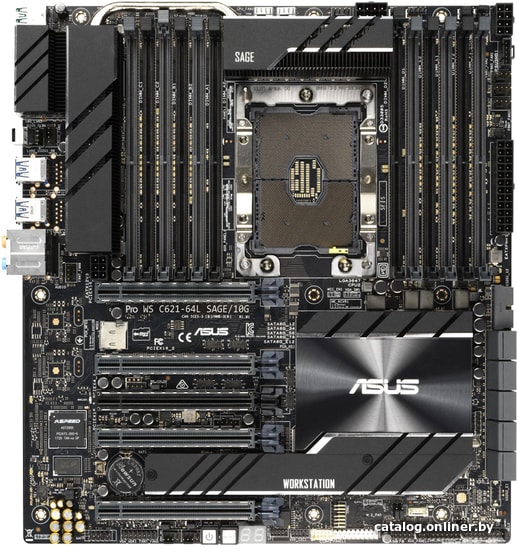 

Материнская плата ASUS Pro WS C621-64L SAGE/10G