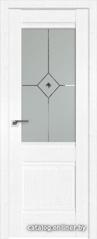 

Межкомнатная дверь ProfilDoors 2X 60x200 (пекан белый/матовое с прозрачным фьюзингом)