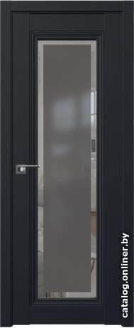 

Межкомнатная дверь ProfilDoors 2.101U 70x200 (черный матовый, стекло матовое)