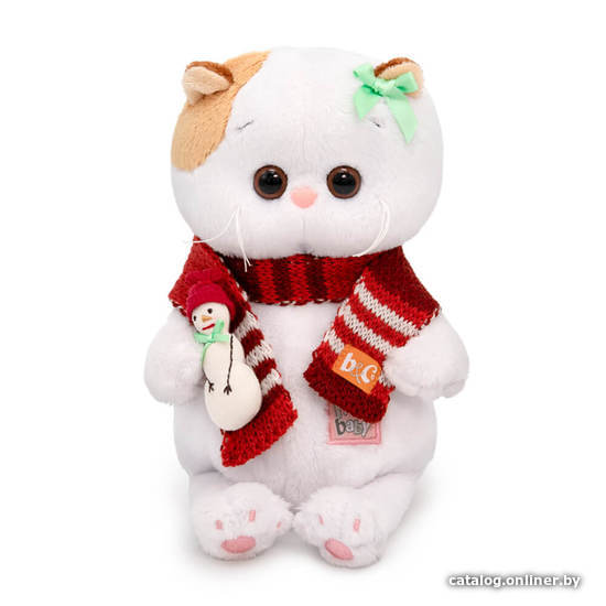 

Классическая игрушка BUDI BASA Collection Кошечка Ли-Ли Baby в шарфике со снеговичком LB-088 (20 см)