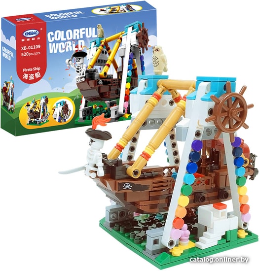 

Конструктор XingBao Colorful World XB-01109 Качели Пиратская лодка