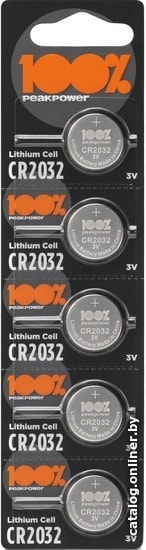 

Батарейка PeakPower Lithium CR2032-2C5