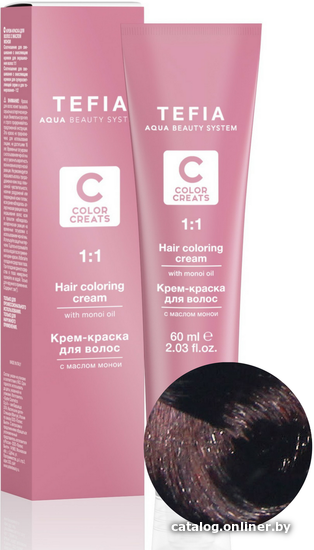 

Крем-краска для волос Tefia Color Creats 3/6 (темный брюнет махагоновый)