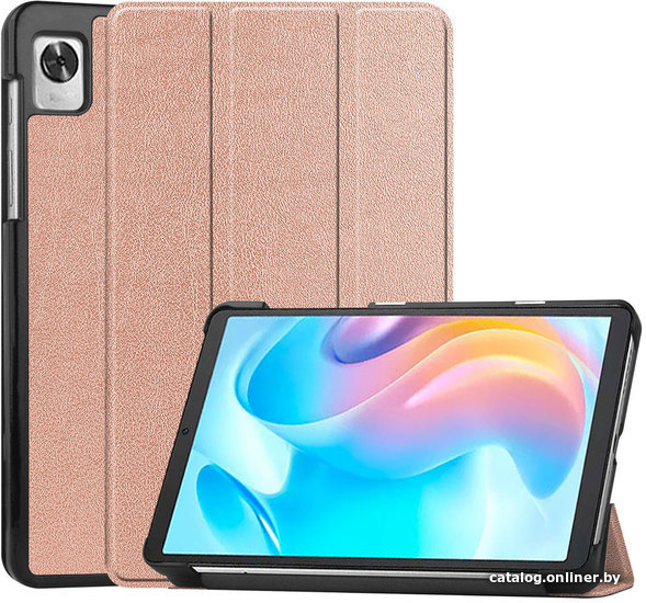 

Чехол для планшета JFK Smart Case для Realme Pad Mini (розово-золотой)