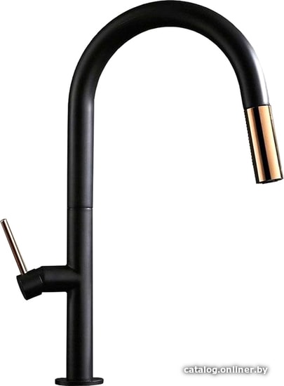 

Смеситель Pea Apollo K41143 (черный/розовое золото)