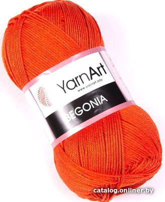 

Пряжа для вязания Yarnart Begonia 100% хлопок 5535 50 г (169 м, оранжевый)