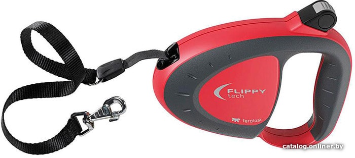 

Поводок-рулетка Ferplast Flippy Tech Tape S 75012022 (красный)