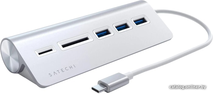 

USB-хаб Satechi USB-C Combo Hub ST-TCHCRS (серебристый)