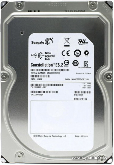 

Жесткий диск Seagate Constellation ES.2 3TB (ST33000650SS)