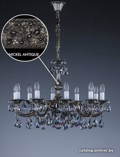 

Подвесная люстра ArtGlass Alice X. Nickel Antique Ce