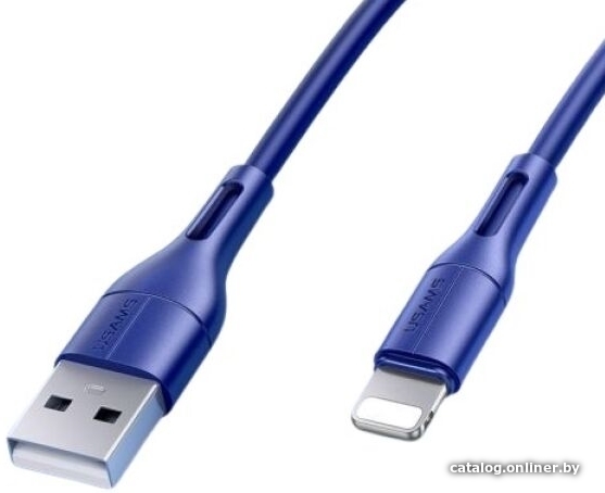 

Кабель Usams USB Type-A - Lightning US-SJ500 (1 м, синий)