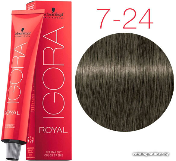 

Крем-краска для волос Schwarzkopf Professional Igora Royal Permanent Color Creme 7-24 60 мл
